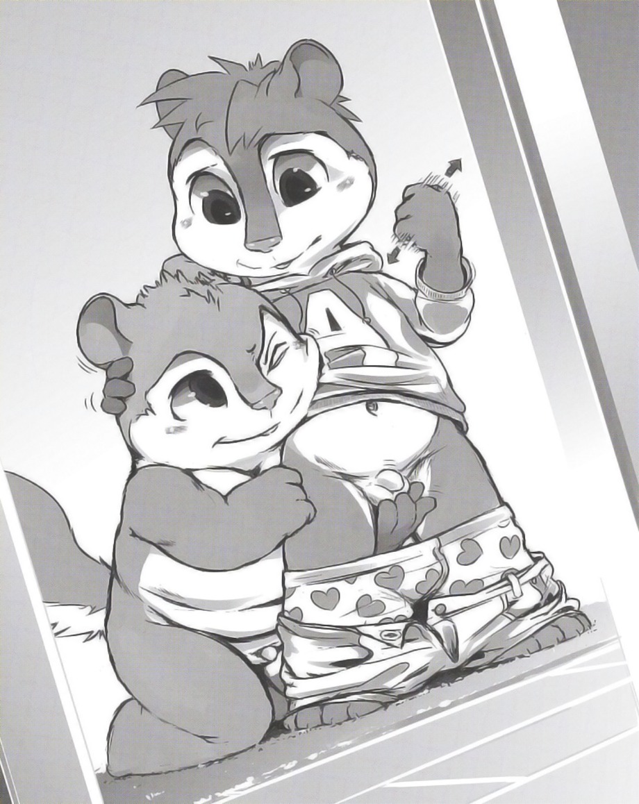 alvin_and_the_chipmunks alvin_seville anthro incest lando male male_only rule34 tagme theodore_seville yaoi