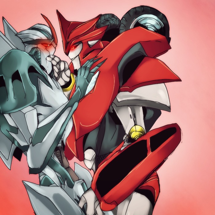 fingering fingers_in_mouth gay hackney knock_out knock_out_(transformers) knockout male rule34 starscream transformers transformers_prime yaoi