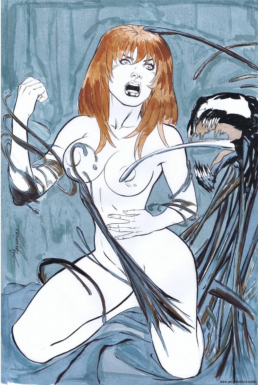 amorim breasts female marvel marvel_comics mary_jane_watson rule34 spider-man_(series) symbiote venom