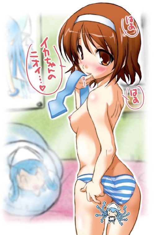 female ikamusume nagatsuki_sanae rule34 shinryaku!_ikamusume tagme