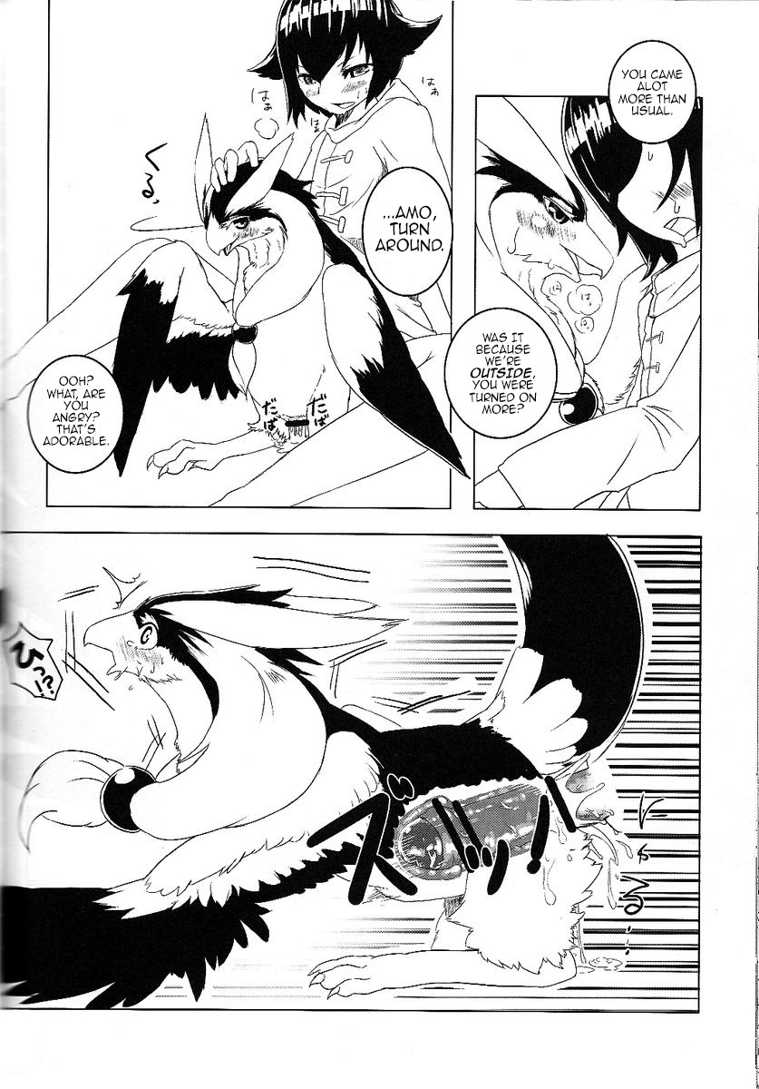 abdominal_bulge amo_(yoona) animal_genitalia avian bestiality bird black_and_white blush bodily_fluids cervical_penetration claws cloaca cloacal cloacal_penetration comic cum cum_in_cloaca cum_inside deep_penetration demon duo e621 english_text erection female female_on_human female_penetrated feral feral_penetrated genital_fluids genitals hi_res human human_on_feral human_penetrating human_penetrating_feral internal interspecies japanese_text larger_male male male/female male_on_feral male_penetrating male_penetrating_female mammal monochrome open_mouth penetration penile penile_penetration penis sex size_difference sloppy_seconds smaller_female smaller_penetrated summoner surprised tail text toe_claws wings yoona