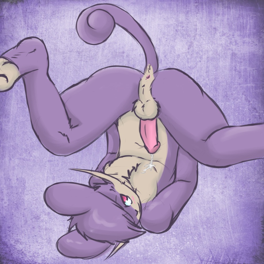 1:1 anthro anthrofied anus balls crackers_(artist) e621 erection generation_1_pokemon genitals humanoid_genitalia humanoid_penis male mammal nintendo penis pokemon pokemon_(species) pokemorph rattata rodent solo source_request unavailable_at_source upside_down