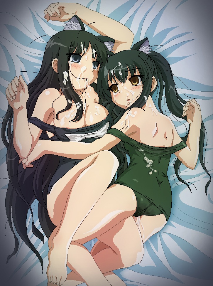azusa_nakano_(k-on!) female female_only human human_only k-on! mio_akiyama_(k-on!) multiple_females multiple_girls rule34 tagme