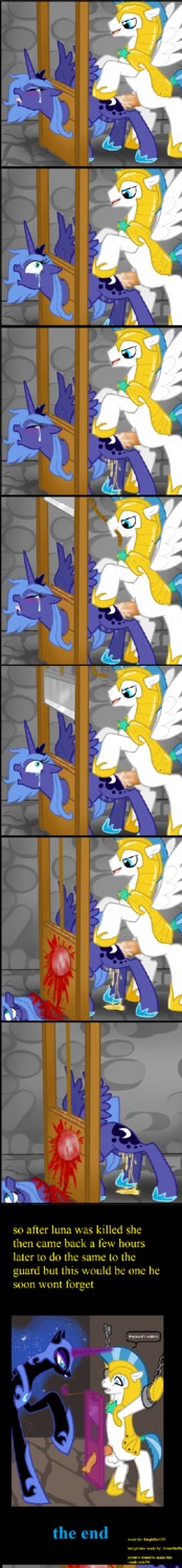 alicorn equine female feral feral_on_feral friendship_is_magic furry gore horse male my_little_pony nightmare_moon nightmare_moon_(mlp) pegasus pony princess_luna_(mlp) royal_guard_(mlp) royal_guard_pony rule34 smooth_skin tail wings
