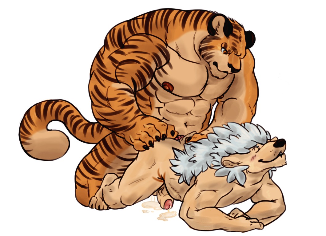 abs all_fours anal anal_penetration anthro balls biceps big_muscles big_penis black_body black_fur black_nose blush bodily_fluids brown_body brown_fur butt butt_grab claws cum cum_string cumshot doggystyle dripping duo e621 ejaculation erection eulipotyphlan eyes_closed fangs felid foreskin from_behind_position frown fur genital_fluids genitals grey_hair grin hair half-erect hand_on_butt hedgehog humanoid_genitalia humanoid_penis kanderous leaking male male/male male_penetrated male_penetrating male_penetrating_male mammal markings muscular muscular_male nipples nude orange_body orange_eyes orange_fur orgasm pantherine partially_retracted_foreskin pecs penetration penis sex simple_background smile stripes tail tan_body tan_fur teeth tiger toe_claws torso_grab vein veince venicethehedgehog white_background