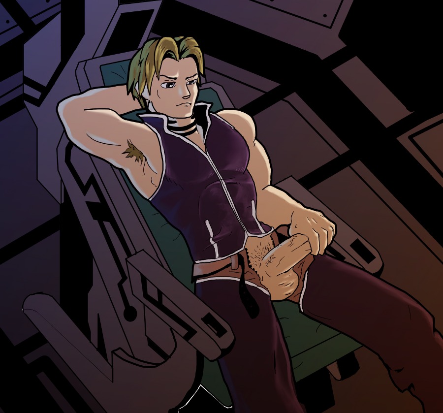 1boy armpit_hair artist_request bara cliff_fittir clothing human male male_only masturbation muscles muscular partially_clothed penis pubic_hair rule34 solo source_request star_ocean star_ocean_till_the_end_of_time yaoi