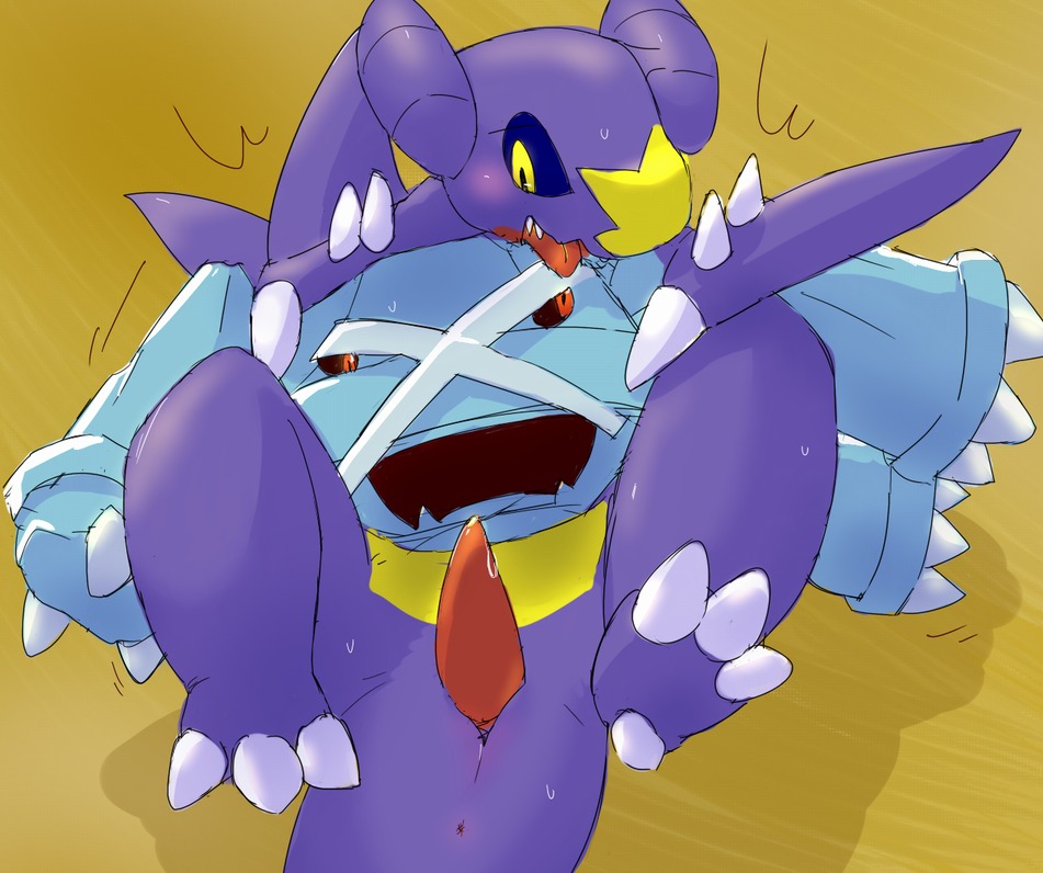 color feral fur garchomp interspecies male metagross nude penis pokemon pokemon_(species) precum red_eyes rule34 tagme yellow_eyes