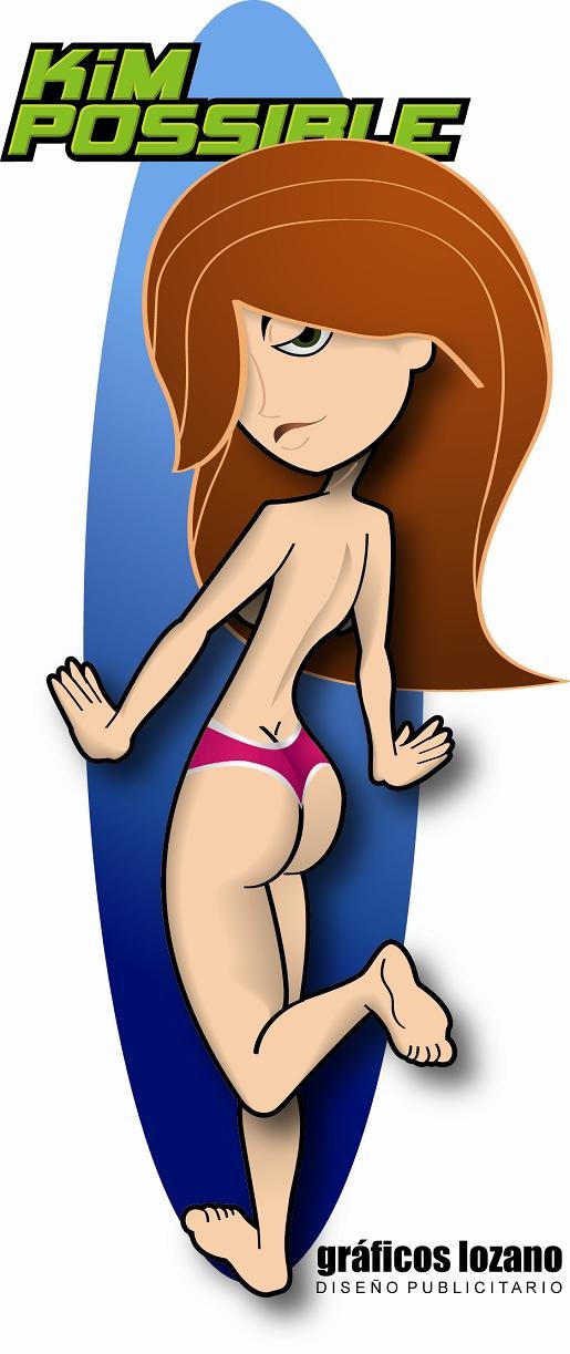 ass ass_cleavage ass_crack butt_crack disney female female_only graficos_lozano human kim_possible kimberly_ann_possible panties rule34 solo straight_hair tagme