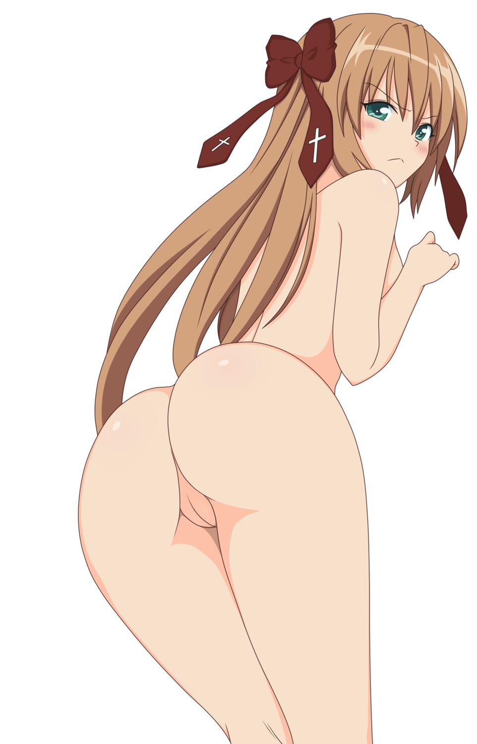 ass female female_only human looking_back mayoi_neko_overrun! nude nude_female pussy rule34 serizawa_fumino solo uncensored