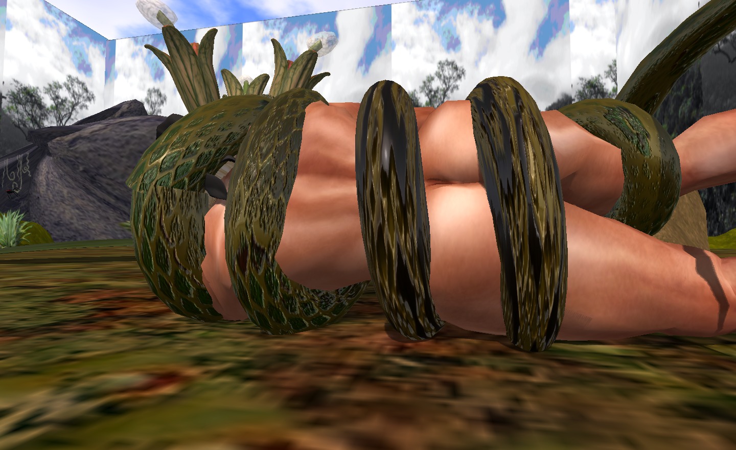 3d final_fantasy final_fantasy_xiii male male_only rule34 snow_villiers tagme tentacle_on_male yaoi