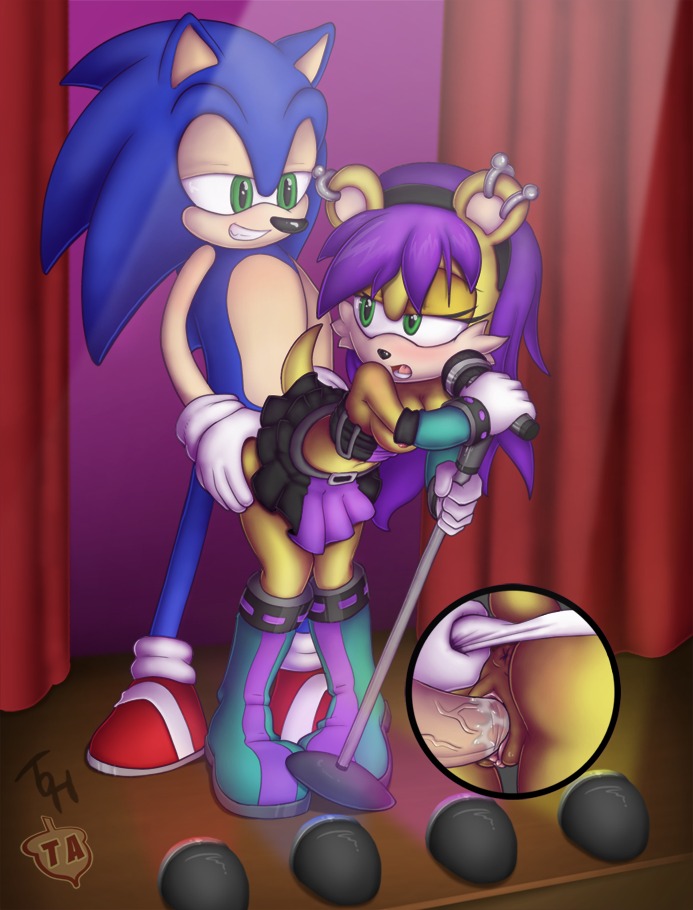 anthro anus archie_comics blue_body blue_hair bottomwear butt close-up clothed clothing digital_media_(artwork) duo e621 ear_piercing erection eulipotyphlan female footwear from_behind_position genitals green_eyes hair hedgehog herpestid interspecies male male/female mammal mina_mongoose mongoose penis piercing purple_hair raised_bottomwear raised_clothing raised_skirt sega sex shoes skirt sonic_the_hedgehog sonic_the_hedgehog_(archie) sonic_the_hedgehog_(comics) sonic_the_hedgehog_(series) teamacorn the_other_half