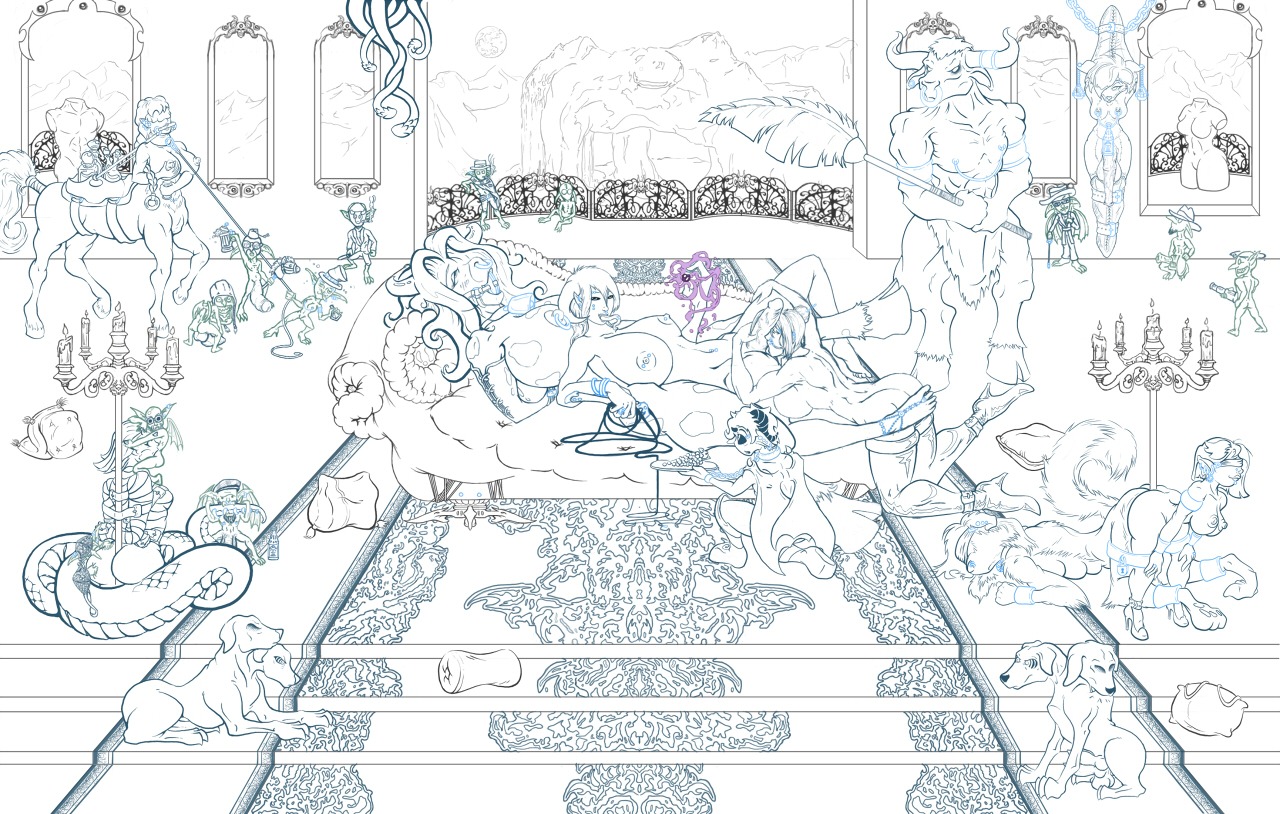 2_heads adjatha apode balcony ball_lick balls bdsm big_breasts big_penis blindfold body_worship bondage bound bound_together bovid bovine breasts butt centaur ceraph_(coc) corruption_of_champions demon draconcopode e621 equid equid_taur erection european_mythology female genital_worship genitals greek_mythology group group_sex gynomorph harem human humanoid humanoid_taur imp intersex legless licking line_art male mammal mammal_taur micro minotaur monochrome multi_breast multi_head mythology naga nipples nude oral ornate penetration penile penis penis_worship reptile rug scalie serpentine sex size_difference snake suspension tail taur tongue tongue_out