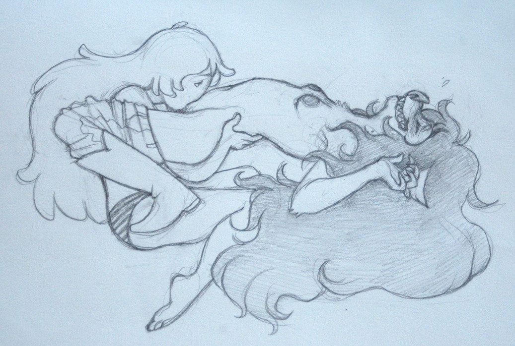 adventure_time female marceline multiple_females multiple_girls princess_bubblegum rule34 yuri