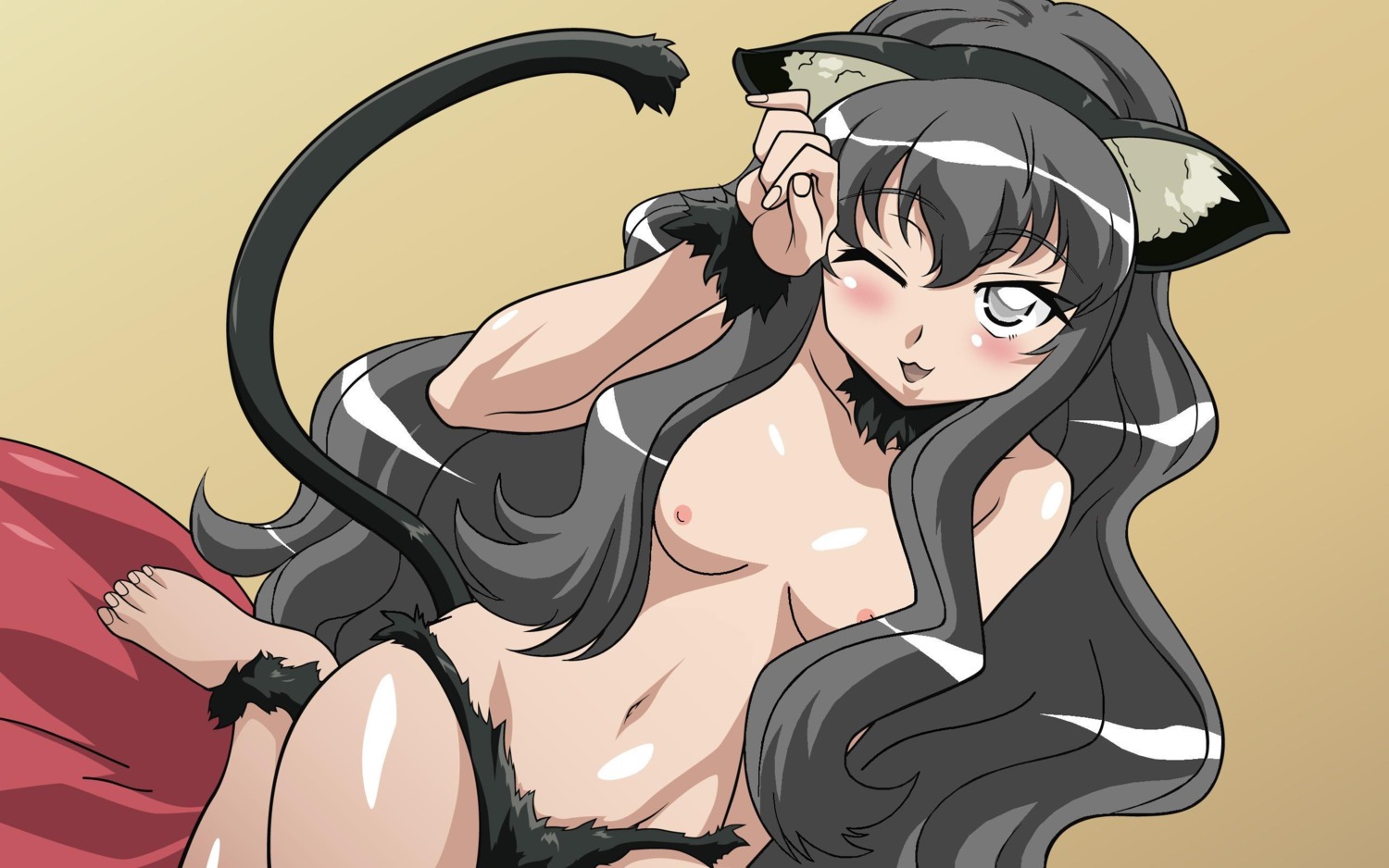 blush breasts female louise_francoise_le_blanc_de_la_valliere panties rule34 small_breasts tagme zero_no_tsukaima