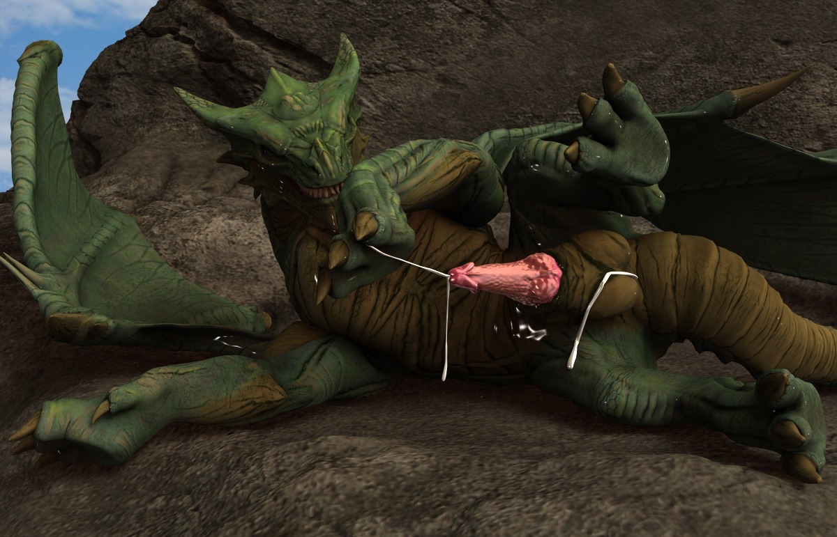 3_toes 3d_(artwork) after_sex balls bodily_fluids brown_body brown_scales claws countershading cum cum_on_balls cum_string cumshot digital_media_(artwork) dragon e621 ejaculation erection european_mythology feet feral gelrend genital_fluids genitals green_body green_membrane green_scales green_skin horn knot lying male membrane_(anatomy) membranous_wings mythological_creature mythological_scalie mythology non-mammal_balls nude on_side open_mouth orgasm penile_spines penis pink_penis rock scales scalie sharp_teeth solo spikes tail tan_body tan_countershading teeth toe_claws toes unusual_anatomy unusual_genitalia unusual_penis western_dragon wings