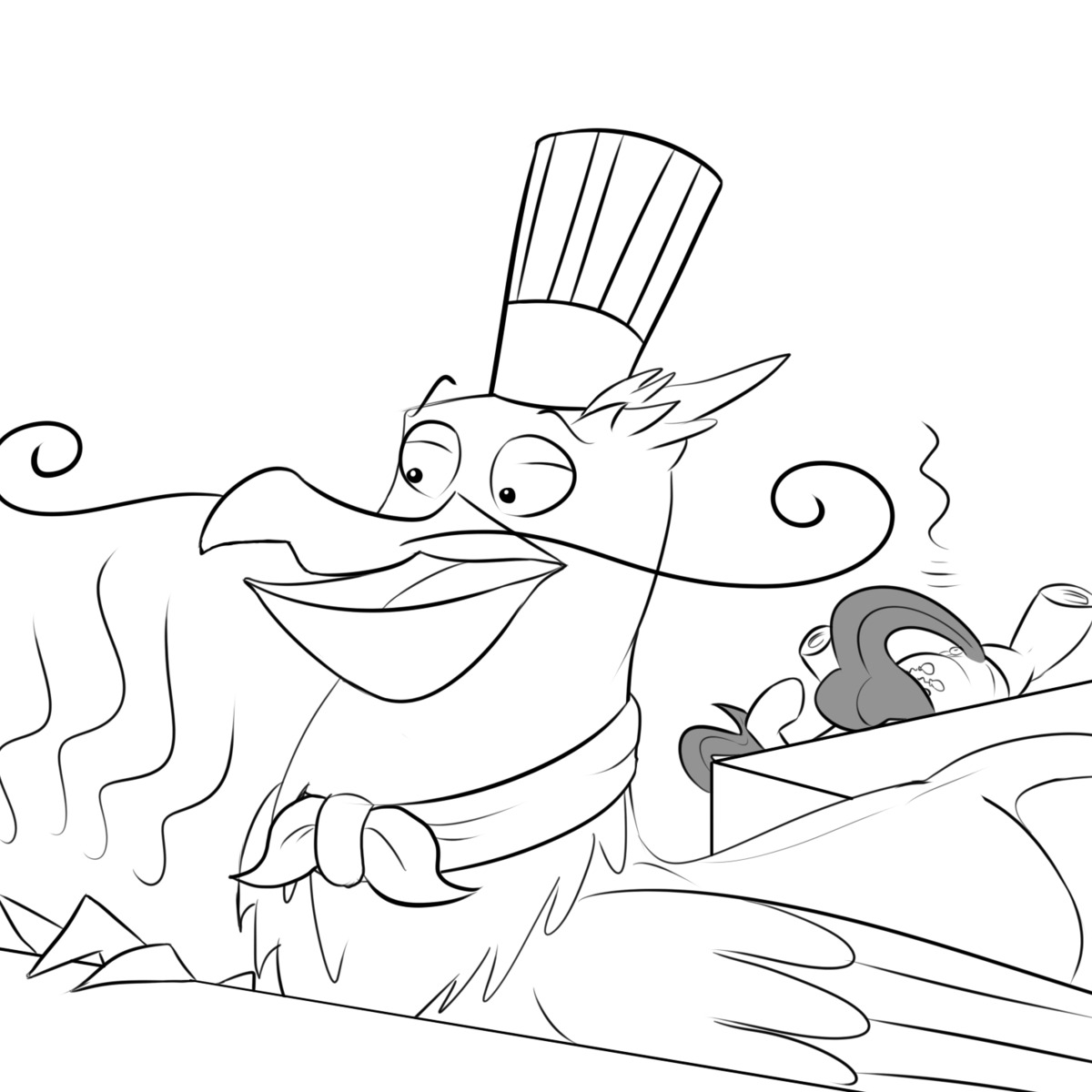 1:1 2013 anus avian beak black_and_white bloss cutie_mark digital_drawing_(artwork) digital_media_(artwork) e621 earth_pony equid equine feathered_wings feathers feral friendship_is_magic gryphon gustave_le_grand_(mlp) hasbro hi_res horse line_art looking_at_viewer male mammal monochrome my_little_pony mythological_avian mythological_creature mythology pinkie_pie_(mlp) pony shaded shaded_line_art simple_background solo tail three-quarter_view white_background wings
