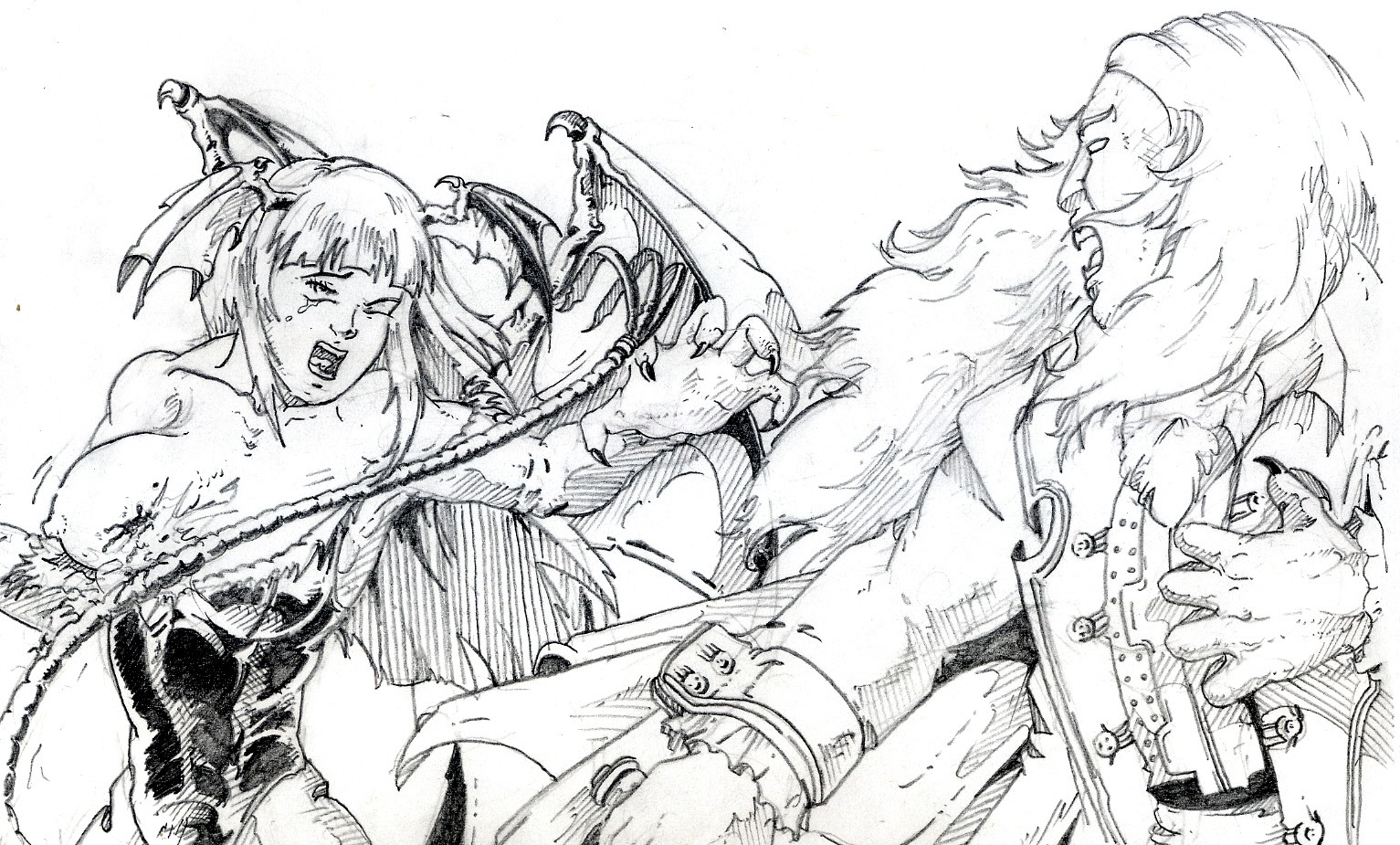 1boy 1girls alucard_(castlevania) breasts castlevania castlevania:_symphony_of_the_night clothing crossover darkstalkers demon drawn female humida male medium_breasts morrigan_aensland rule34 succubus tagme whip