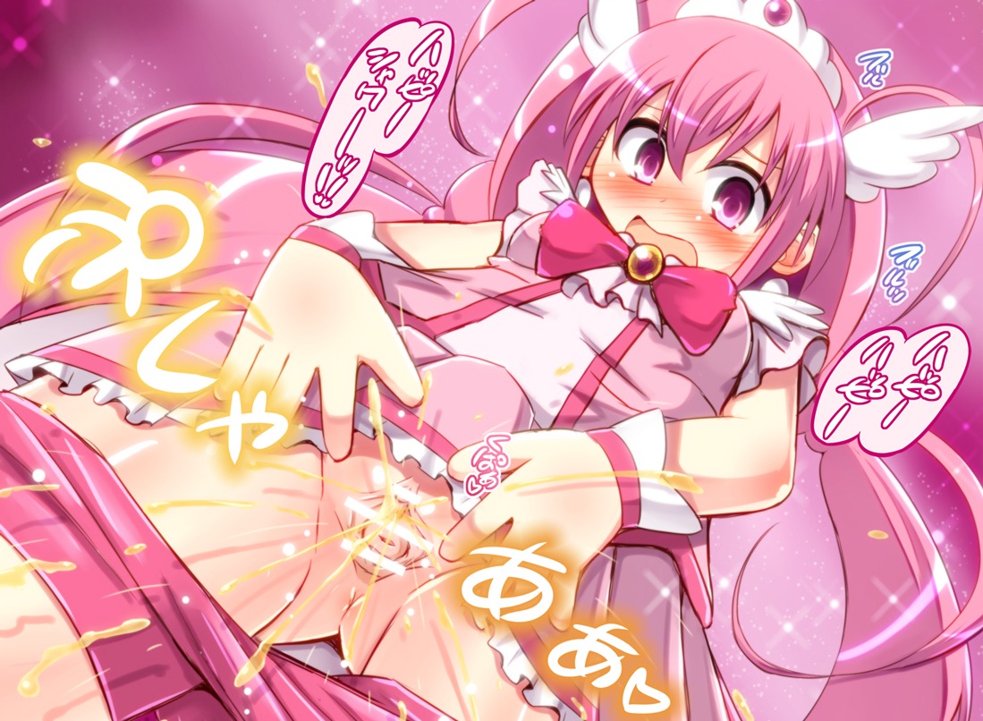 blush breasts censored clothing cure_happy female hoshizora_miyuki koizumi_hitsuji magical_girl peeing precure pretty_cure rule34 shorts small_breasts smile_precure tagme translation_request