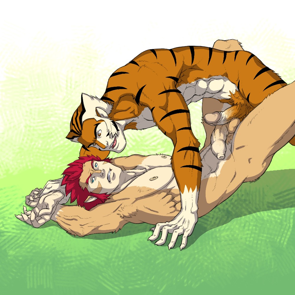1:1 abs adopted_(lore) adoptive_brother_(lore) adoptive_brothers_(lore) adoptive_sibling_(lore) anthro ariesgr armpit_hair balls biceps body_hair duo e621 erection felid foreskin frottage fur genitals glans hair humanoid_genitalia humanoid_penis hybrid lion lion-o long_foreskin male male/male mammal muscular navel nipples nude pantherine pecs penile penis penises_touching pinned pseudo_incest_(lore) pubes red_hair retracted_foreskin sex thundercats thundercats_2011 tiger tygra vein