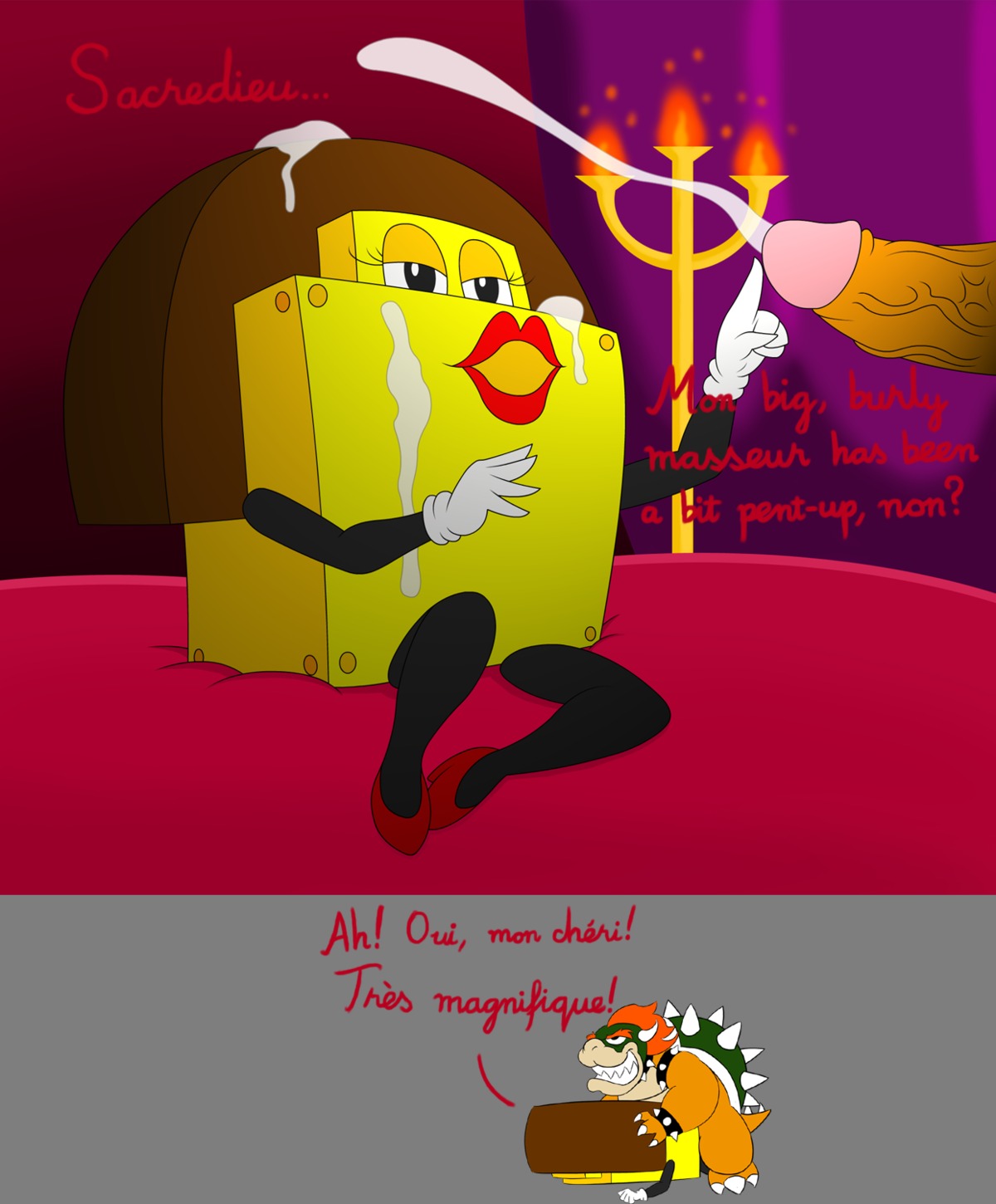 bowser broque_madame ejaculation female lazyflash mario_(series) mario_and_luigi_(series) nintendo rule34 timoteihiv