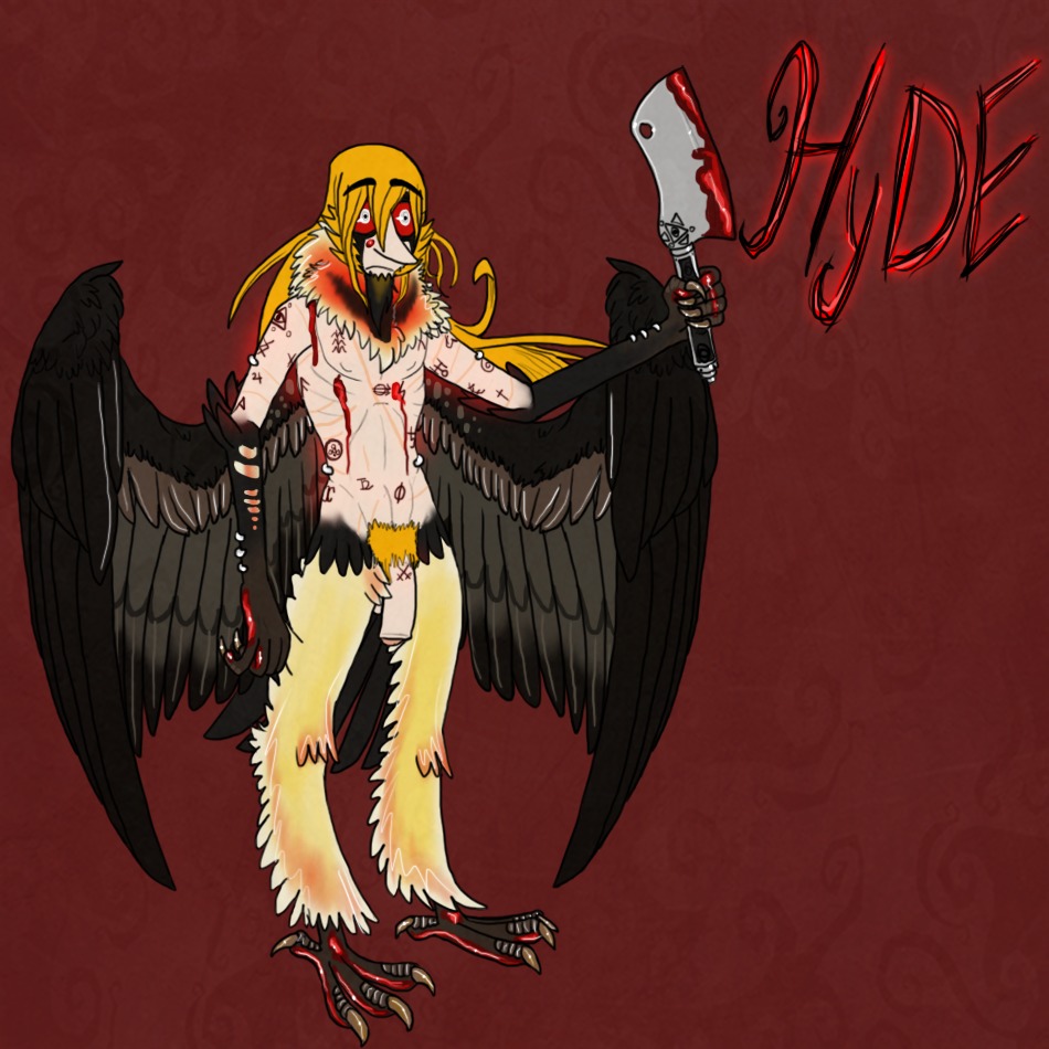 1:1 accipitrid accipitriform animal_humanoid avian avian_humanoid beard bearded_vulture bird blood bodily_fluids cleaver_(weapon) e621 facial_hair feathered_wings feathers flaccid food genitals humanoid killing male meat melee_weapon nude old_world_vulture penis solo vonderdevil vulture weapon wings