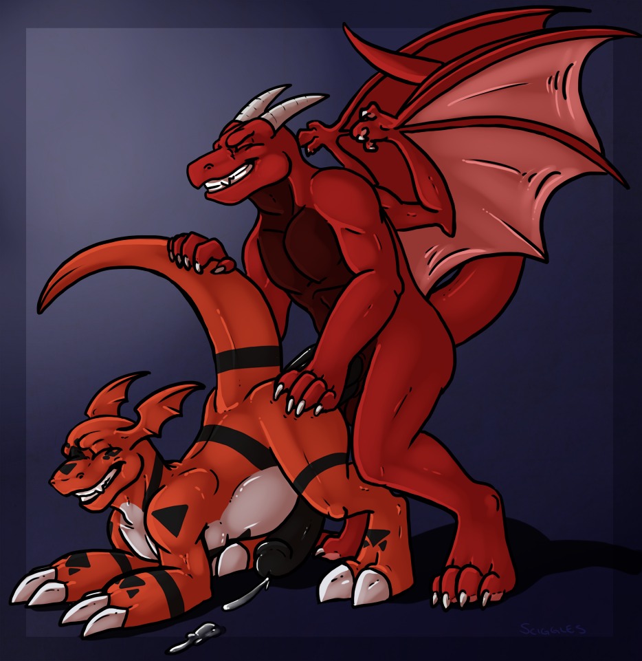 anthro digimon digimon_(species) dragon guilmon male male_only reptile rule34 scalie tagme
