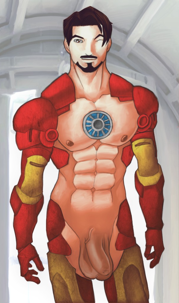1boy avengers darian821 iron_man male male_only marvel marvel_comics penis rule34 solo tony_stark