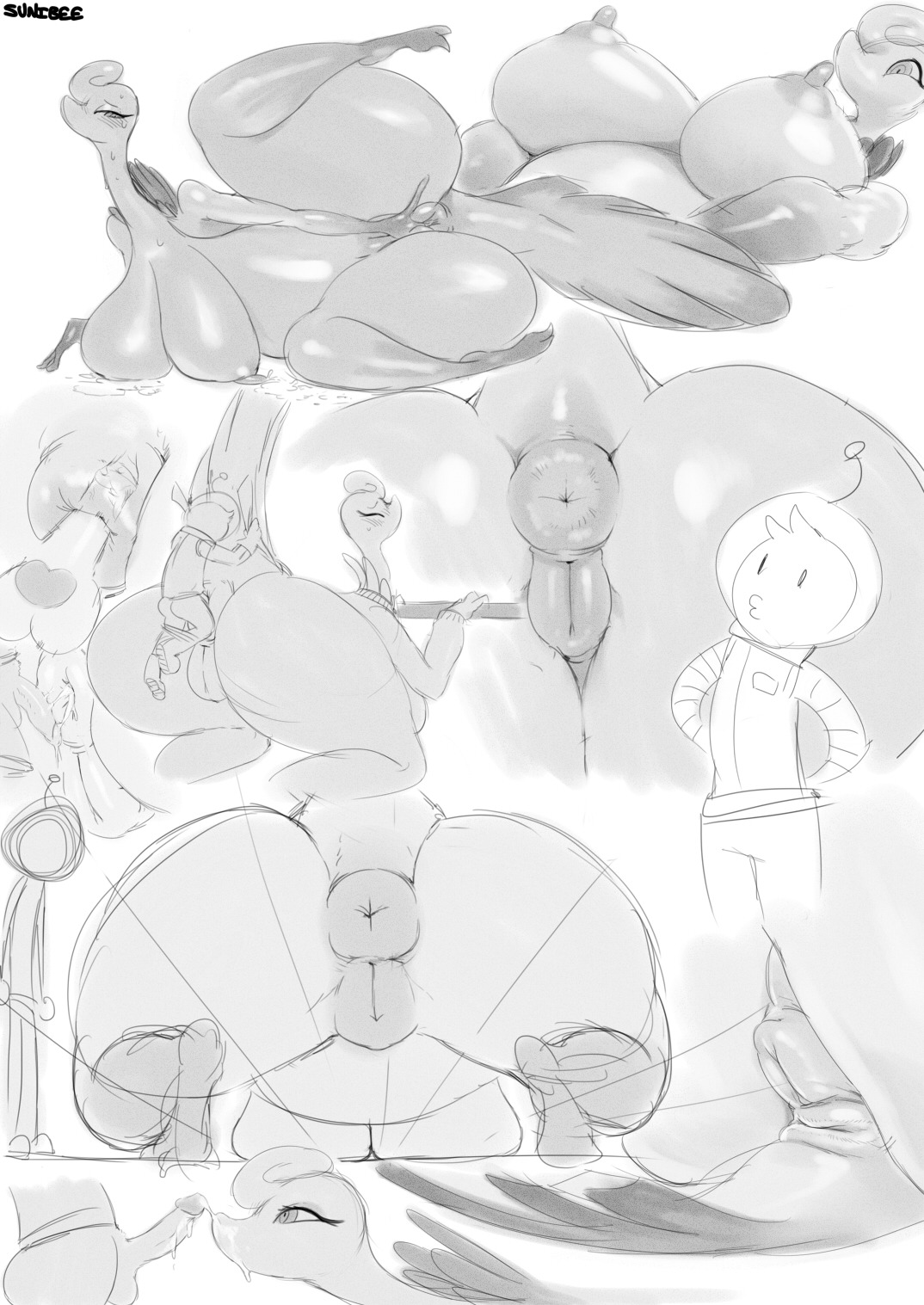 after_sex alien anal anal_fingering anal_penetration anthro anthro_penetrated anus big_anus big_breasts big_butt bodily_fluids breasts butt cum cum_in_ass cum_inside cum_on_face dock_(anatomy) duo e621 erection female female_penetrated fingering fingering_self genital_fluids genitals gooze_(sunibee) hi_res huge_breasts huge_butt human human_on_anthro human_penetrating human_penetrating_anthro humanoid_genitalia humanoid_penis interspecies lactating larger_anthro larger_female larger_sub lilibee male male/female male_penetrating male_penetrating_female mammal masturbation mature_female monochrome multiple_images nipples non-mammal_nipples overweight overweight_female penetration penile penile_penetration penis penis_in_ass plump_labia puffy_anus sex size_difference smaller_human smaller_male solo spacesuit submissive sunibee sweat tail vaginal vaginal_masturbation vulva wide_hips