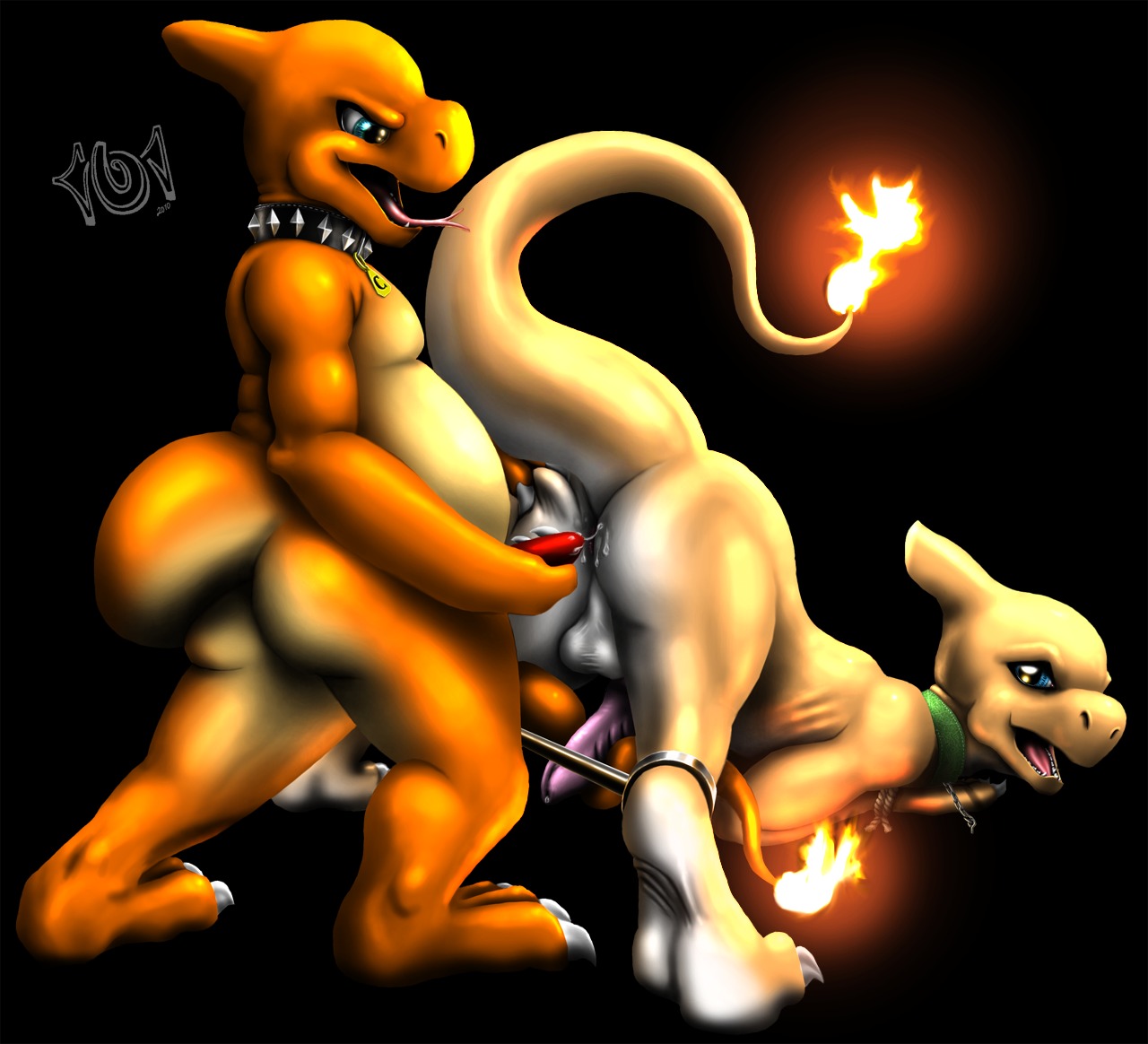 101 ass balls beige_skin black_background blue_eyes buggery charmeleon collar color fire furry furry_only gay male male_only multiple_males nintendo no_humans nude open_eyes open_mouth orange_skin pok&eacute;mon_(species) pokemon pokemon_(species) raised_tail rule34 sex shiny_charmeleon shiny_pokemon side_view standing tail tail_fire testicles tongue yaoi