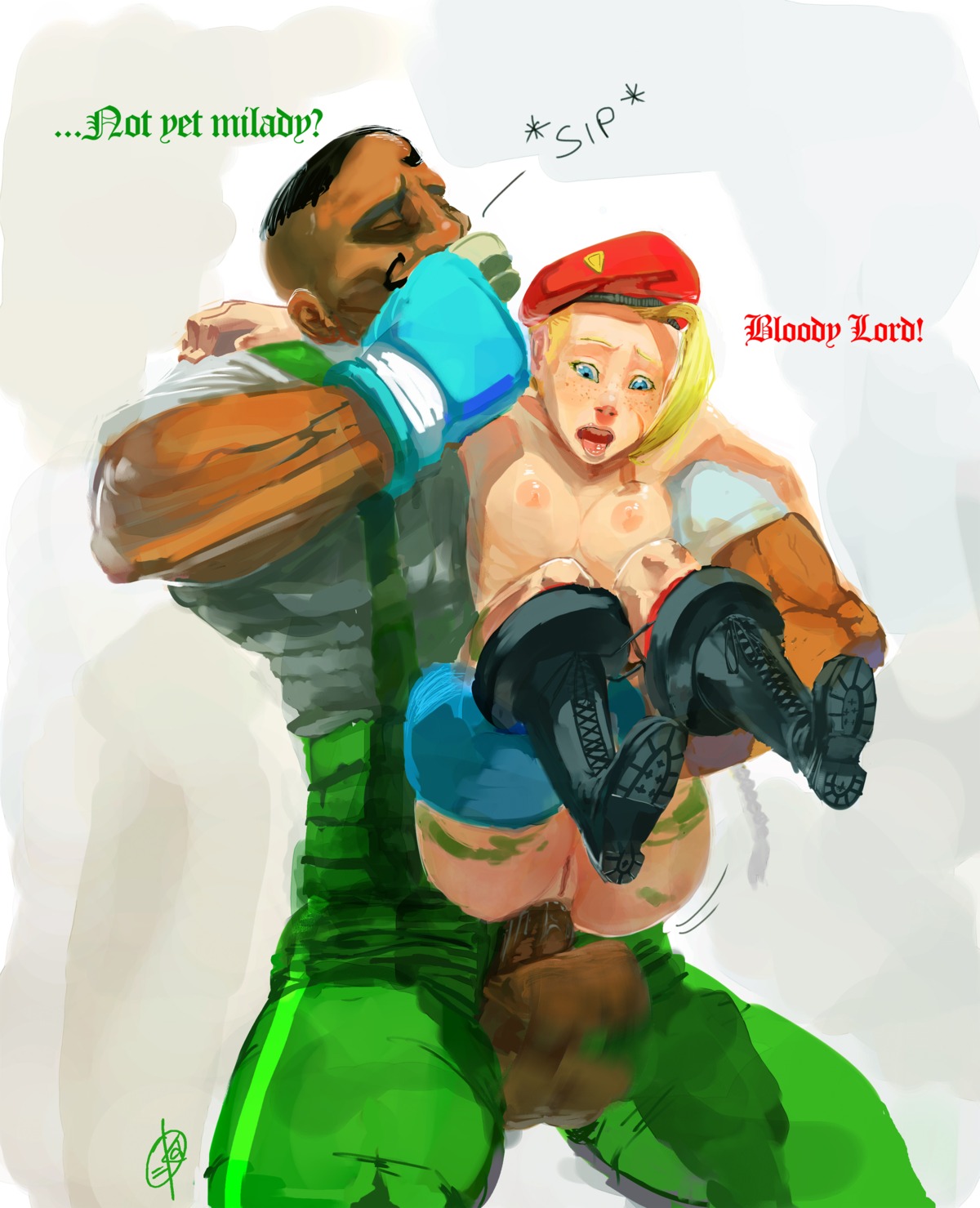 ahoge anal ass beret blonde_hair blue_eyes braid breasts cammy_white capcom cum dark-skinned_male dark_skin dudley_(street_fighter) female fighting_stance freckles gloves hair hat high_resolution human kenno_arkkan kennoarkkan long_hair male nipples open_mouth penis pussy rule34 straight street_fighter street_fighter_iii street_fighter_iii:_3rd_strike street_fighter_iv tied_hair twintails uncensored