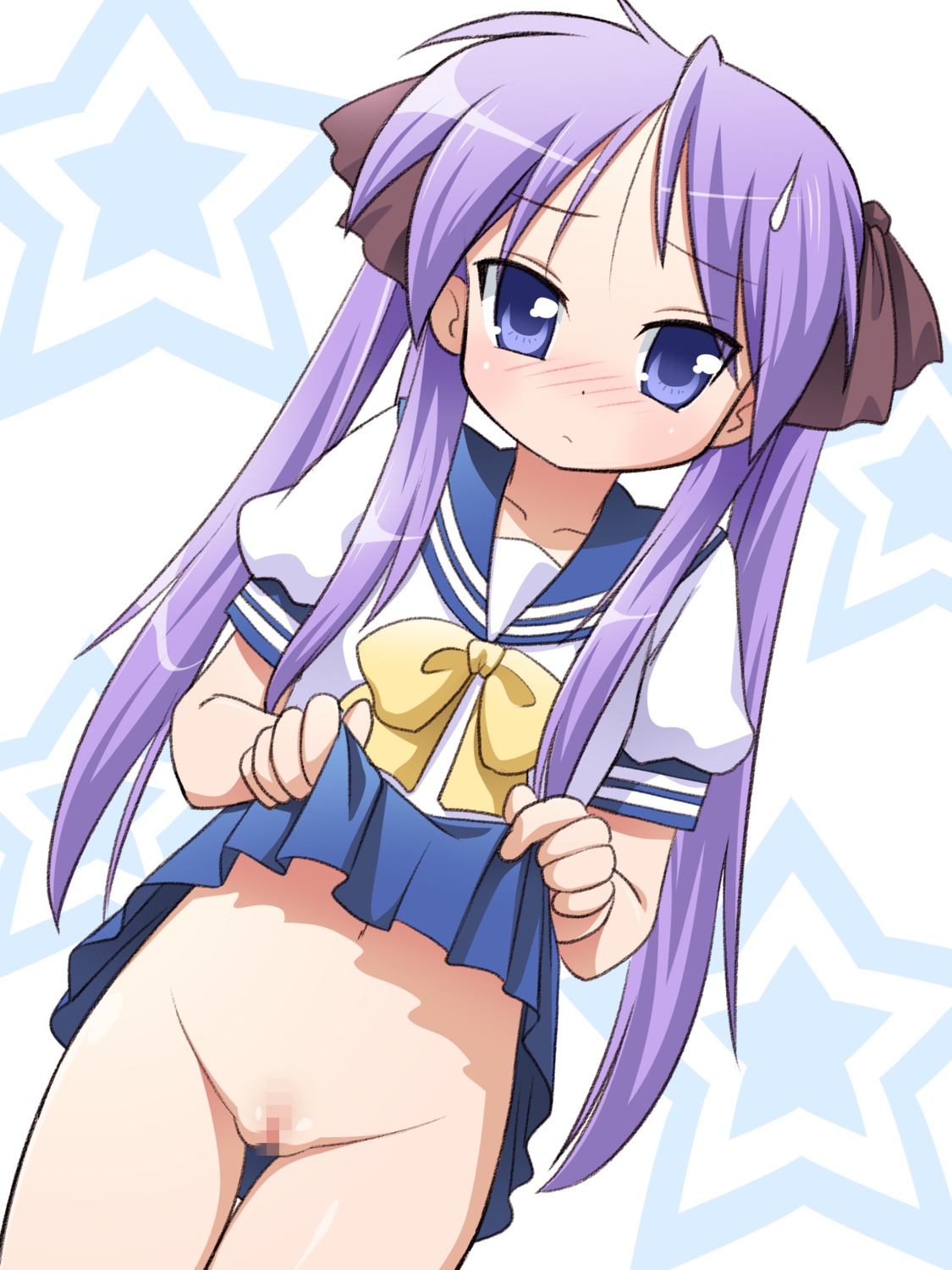 censored female kagami_hiiragi long_twintails lucky_star rule34 tagme