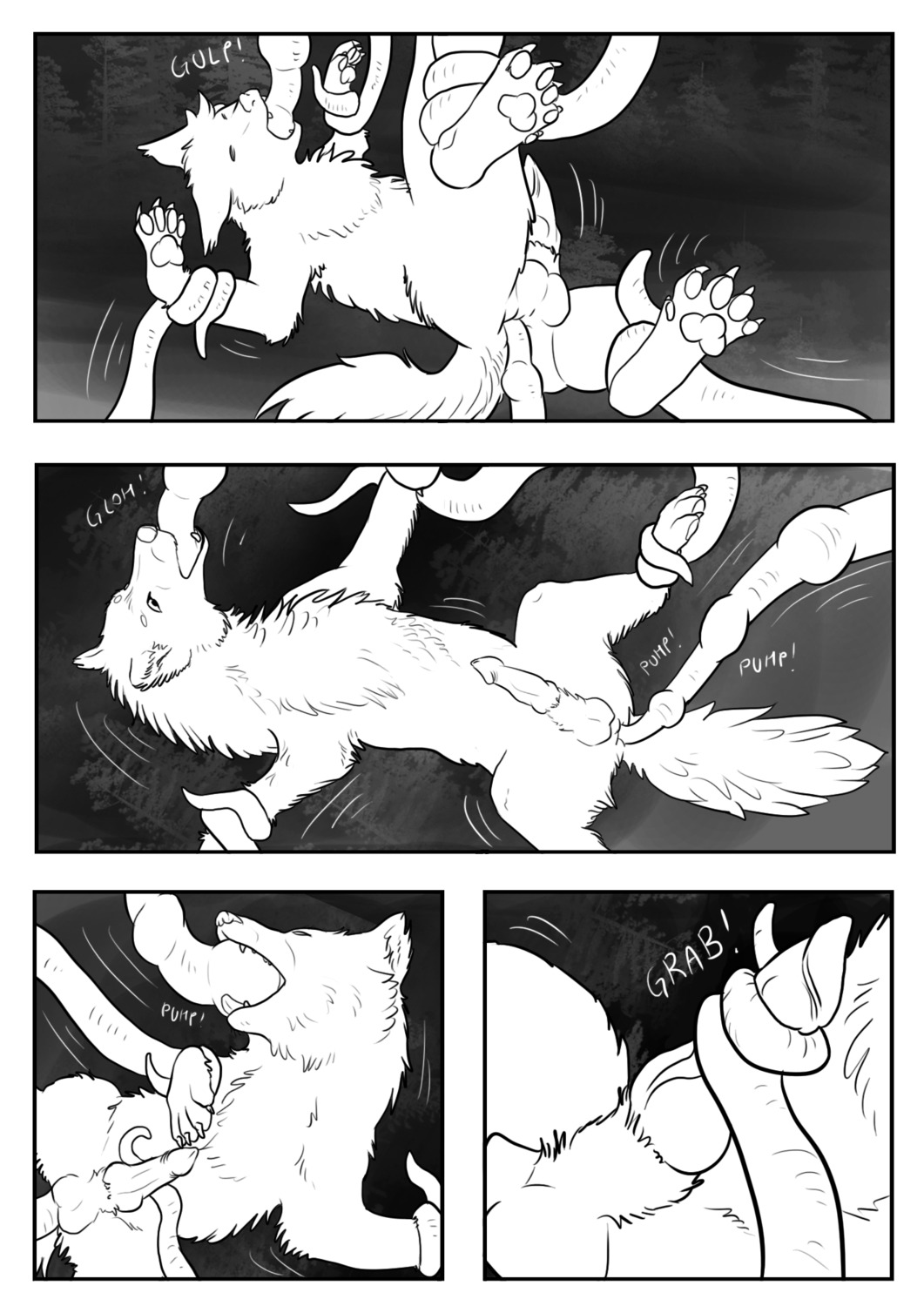 anal anal_penetration artic1010 balls canid canine canis comic e621 erection feral feral_transformation forced forest full_moon genitals greyscale hi_res human_to_feral knot male mammal monochrome moon night nude oral oral_penetration outside pawpads penetration penis plant rape sex solo species_transformation tentacle_rape tentacle_sex tentacles transformation transformation_through_sex tree wolf