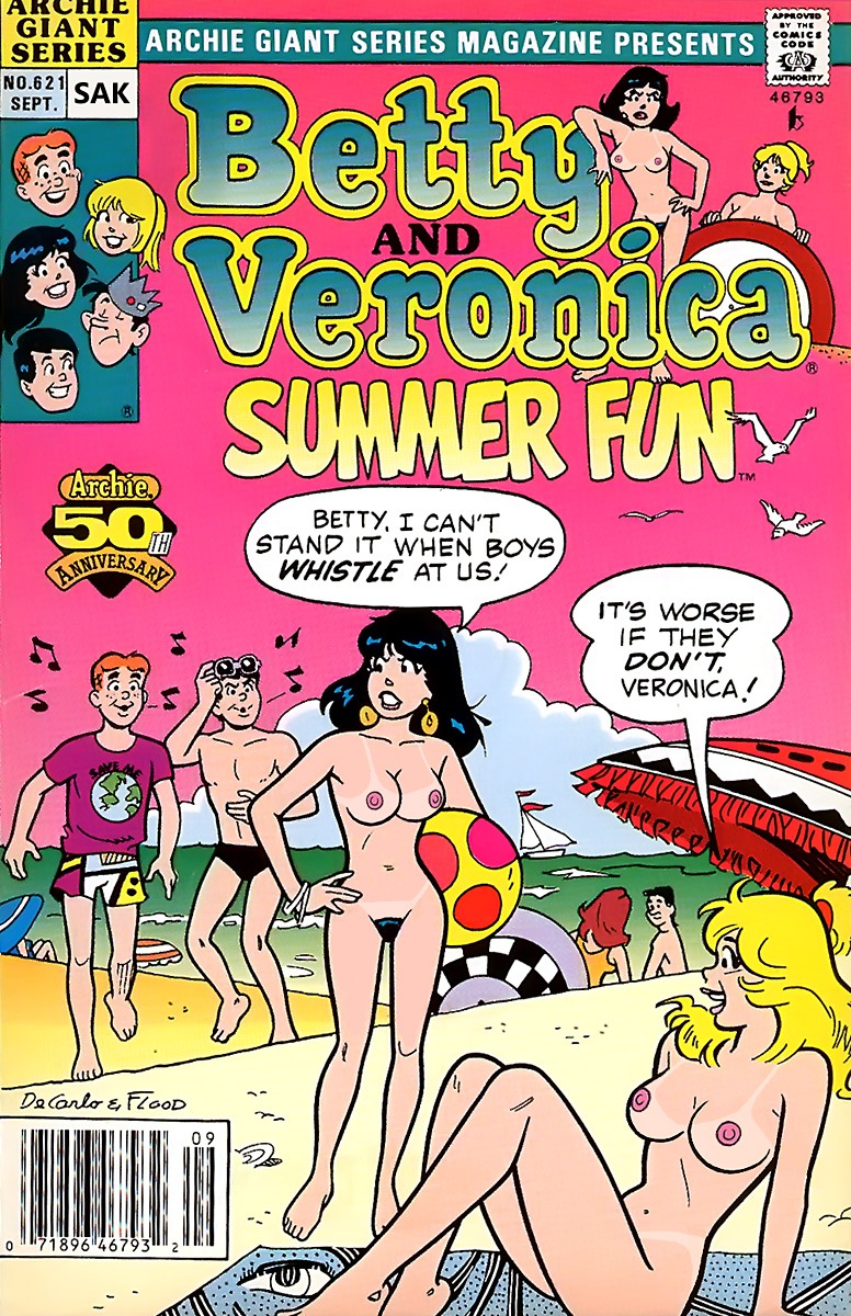 2girls archie_andrews archie_comics betty_and_veronica betty_cooper black_hair blonde_hair breasts female multiple_females multiple_girls nude reggie_mantle rule34 sak veronica_lodge