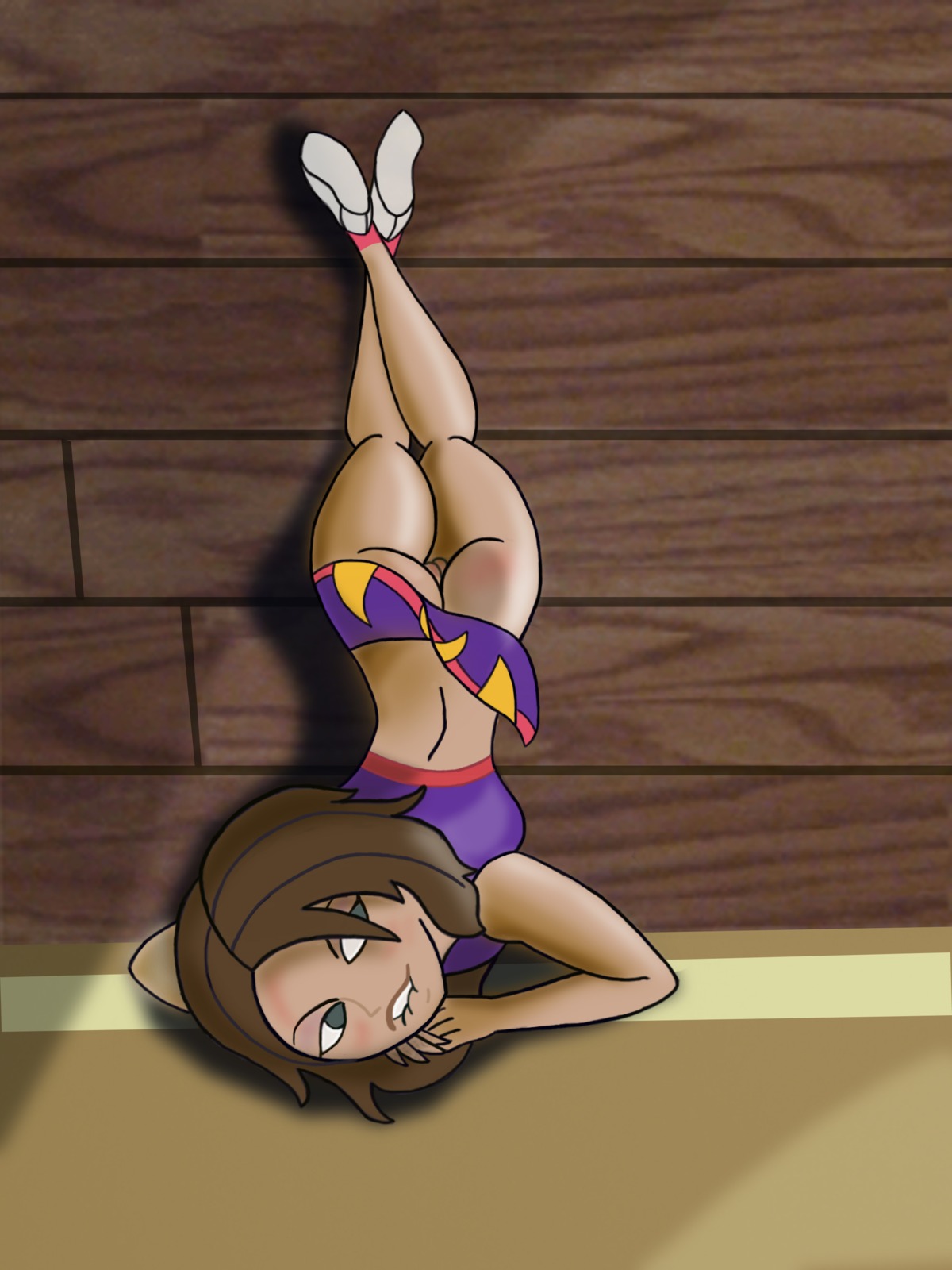 bonnie_rockwaller cheerleader_uniform disney female female_only human kim_possible pussy rule34 solo straight_hair tagme yumibow