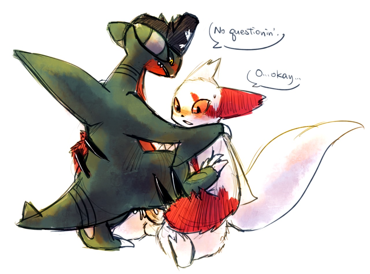 2012 andromorph andromorph/male andromorph_anthro anthro balls black_sclera blush bodily_fluids clothing cum dialogue digital_media_(artwork) dmitri_(pmd-e) duo e621 english_text erection from_front_position gabite generation_3_pokemon generation_4_pokemon genital_fluids genitals gunpowder_(pmd-e) hat haychel headgear headwear intersex intersex/male intersex_anthro male male_anthro markings mastery_position nintendo nude orgasm penis pirate_hat pmd-explorers pokemon pokemon_(species) red_eyes red_markings sex simple_background tail text trans_(lore) trans_man_(lore) white_background yellow_eyes zangoose