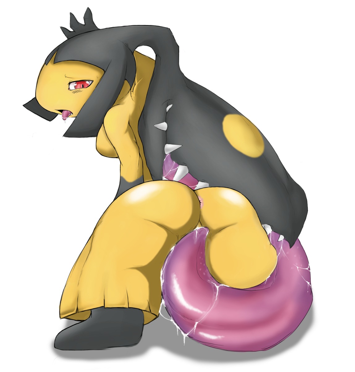 anus ass breasts cunnilingus female masturbation mawile open_mouth oral pokemon pokemon_(species) pokemorph rule34 tongue tongue_out