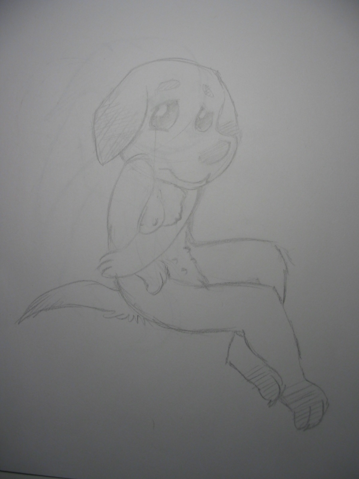 animal_crossing artist_request breasts canine daisy_(animal_crossing) female female_only nintendo nipples rule34 straight_hair year_request