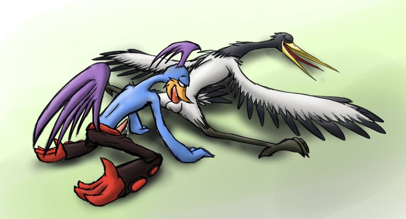 4_toes animal_genitalia anisodactyl anthro anthro_on_feral anthro_penetrated avian balls bassybefuddle beak beak_fetish beak_play beak_sex beakjob bestiality bird black-necked_crane black_body blue_body bodily_fluids bottomless bottomwear clothed clothing conditional_dnp crane_(bird) cuculiform cum cum_string dreamworks duo e621 erection feathered_wings feathers feet fellatio feral feral_penetrating feral_penetrating_anthro genital_fluids genitals grey_body grin gruiform grus_(genus) happy happy_sex head_in_crotch interspecies kung_fu_panda leaking looking_pleasured loonatics_unleashed looney_tunes lying male male/male male_on_feral male_penetrated male_penetrating male_penetrating_male master_crane moan new_world_ground_cuckoo nude on_back open_mouth oral oral_penetration pants penetration penile penis precum rev_runner roadrunner sex sheath smile sucked_silly sucking tapering_penis toes tongue topless warner_brothers white_body wings