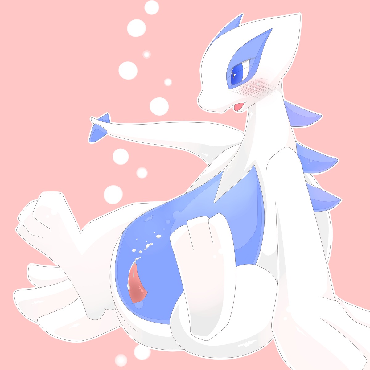 avian blush color cum feral legendary_pokemon lugia male male_only nude penis pokemon pokemon_(species) rule34 sitting solo tagme tail