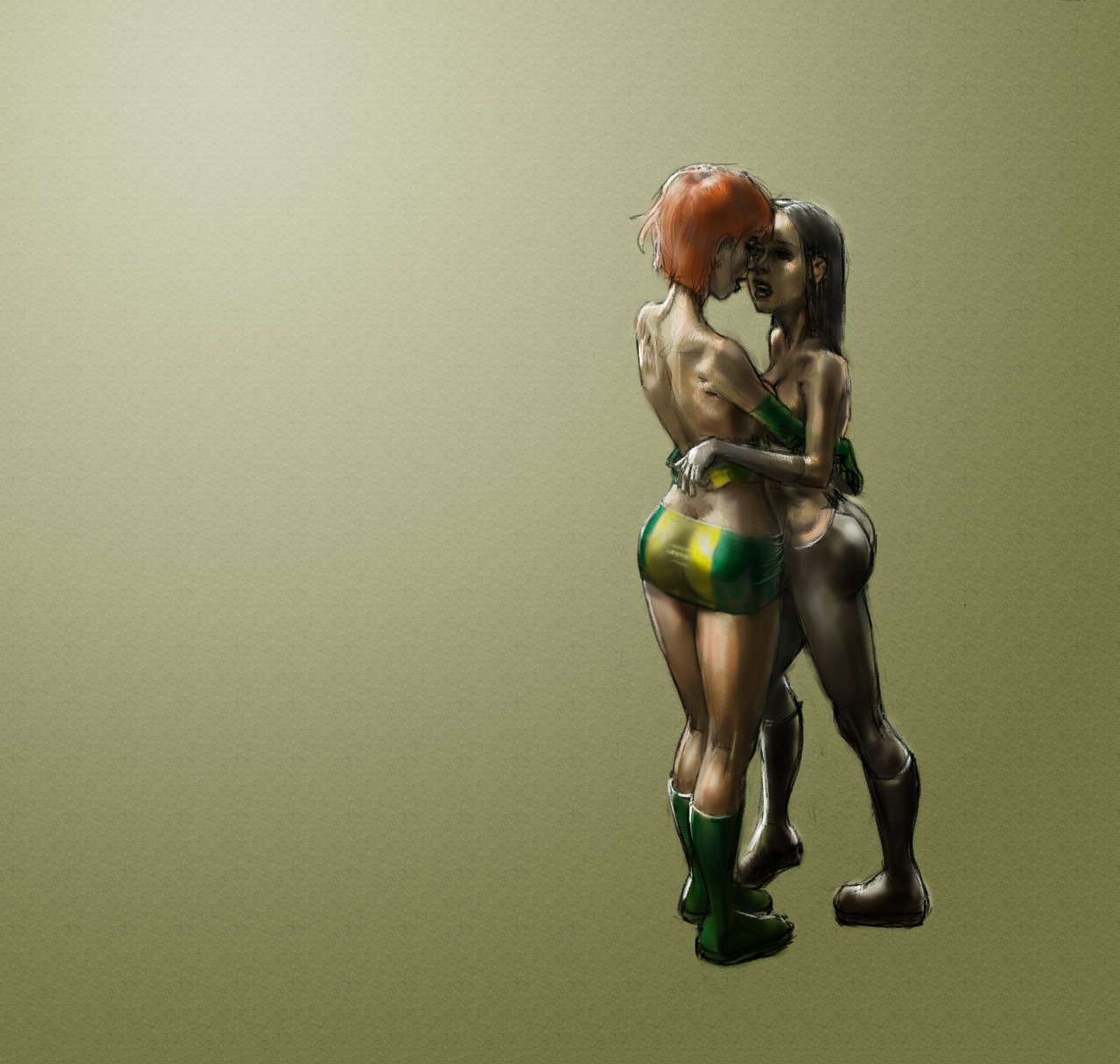 female marvel marvel_comics marvel_girl multiple_females multiple_girls rachel_summers rule34 x-23 x-men yuri