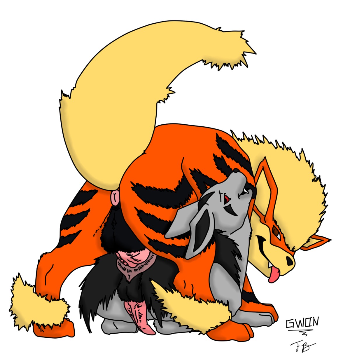 anus arcanine back_view color feral fur gwon insertion interspecies male male_only mightyena multiple_males nintendo nude penis pokemon pokemon_(species) rule34 sex source_request tagme yaoi year_request