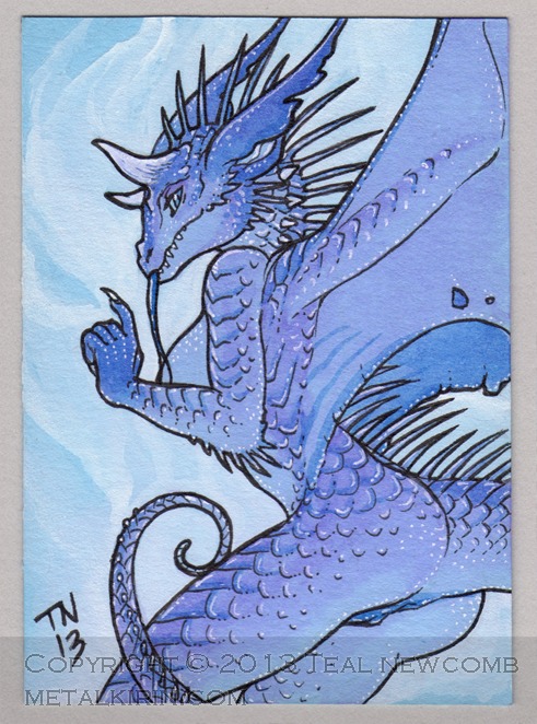 2013 anthro anus blue_body blue_eyes blue_scales blue_theme breasts butt claws dragon e621 european_mythology female genitals horn long_tongue looking_at_viewer membrane_(anatomy) membranous_wings mythological_creature mythological_scalie mythology non-mammal_breasts nude scales scalie side_boob solo tail thedancingemu tongue tongue_out vulva western_dragon wings