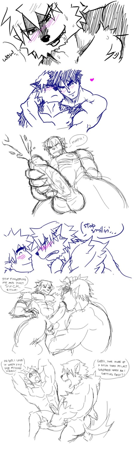 absurd_res anal anal_fingering anal_penetration anthro balls beaugilliam blush canid canine dialogue dirty_talk duo e621 english_text erection fingering fingering_partner from_front_position genitals hi_res human human_on_anthro interspecies male male/male male_on_anthro male_on_human male_penetrated male_penetrating male_penetrating_male mammal nude penetration penile penile_penetration penis penis_in_ass profanity romantic romantic_couple sex simple_background text