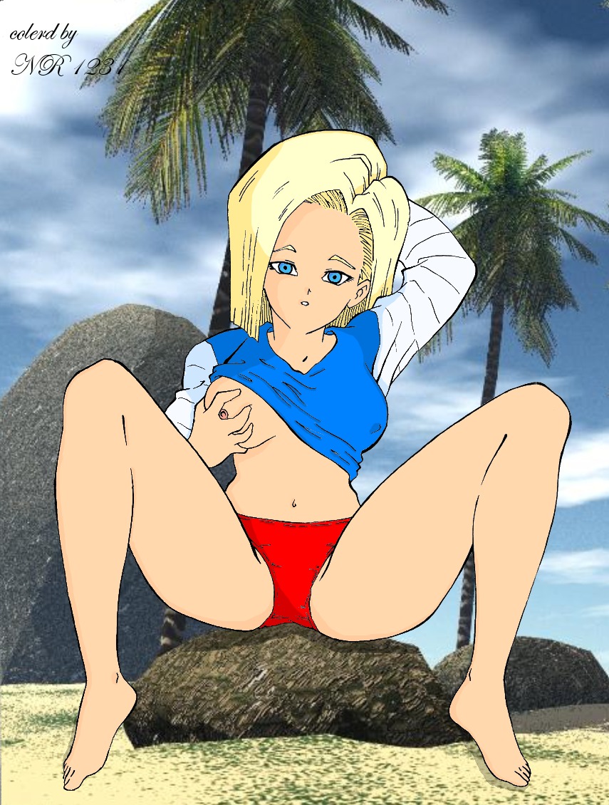 android_18 dragon_ball dragon_ball_z female rule34 straight_hair tagme