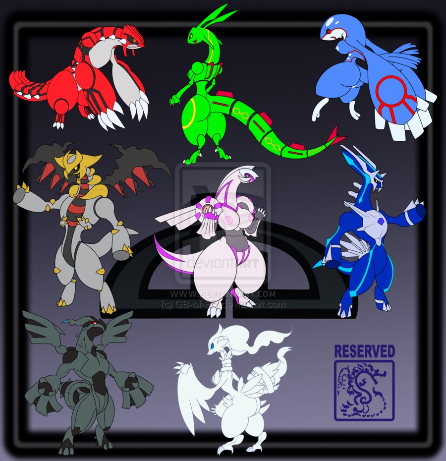 dialga female gb_of_bs giratina groudon kyogre palkia pokemon pokemon_(species) rayquaza reshiram rule34 tagme zekrom