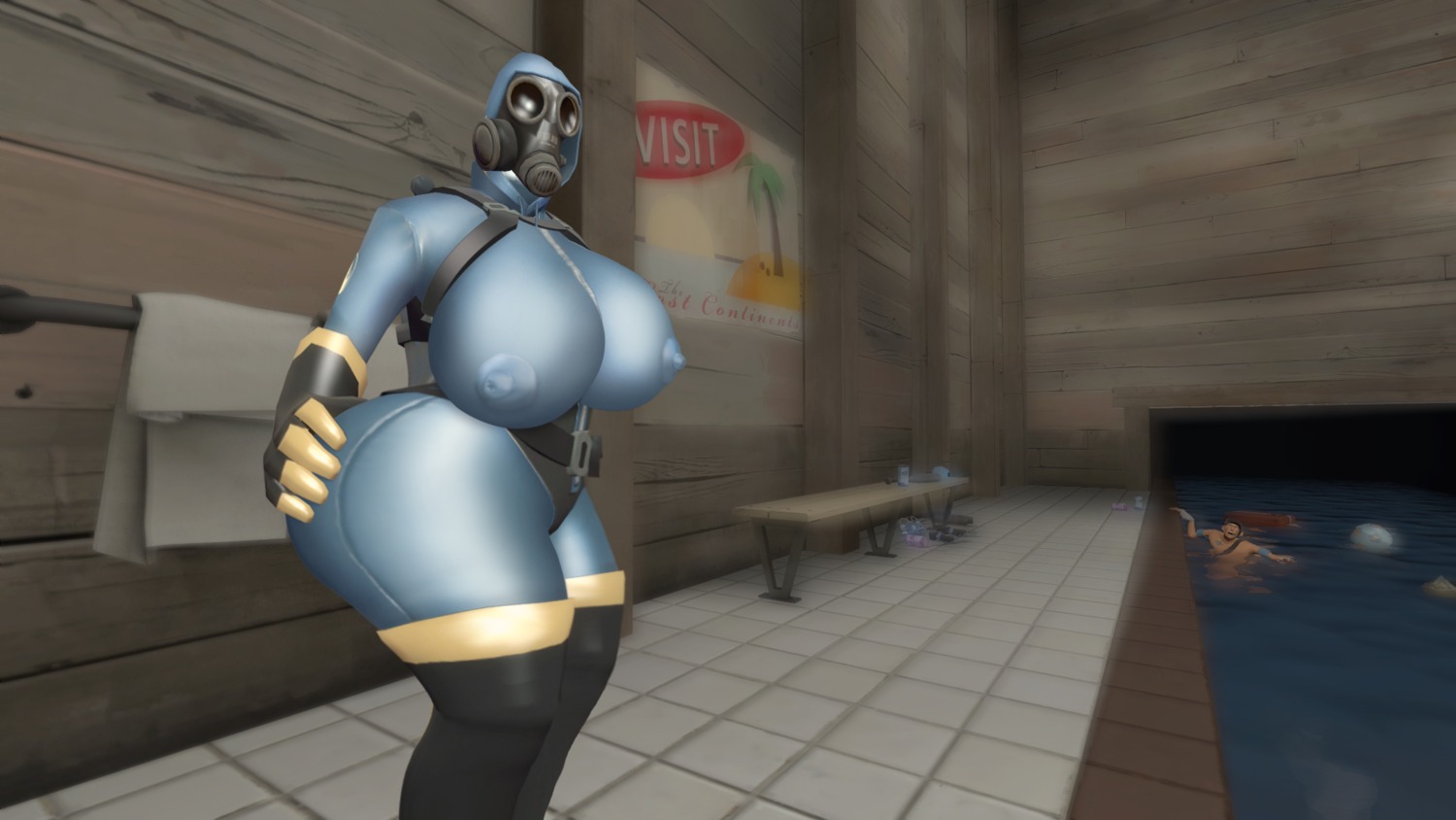 1girls 3d artist_request ass being_watched big_ass big_breasts big_butt breasts edit edited female female_only fempyro garry's_mod gas_mask hand_on_ass hand_on_butt hood human human_female human_only mask masked masked_female nipples nipples_visible_through_clothing pool pyro pyro_(team_fortress_2) rule34 rule_63 skin_tight_suit solo tagme team_fortress_2 thick_thighs