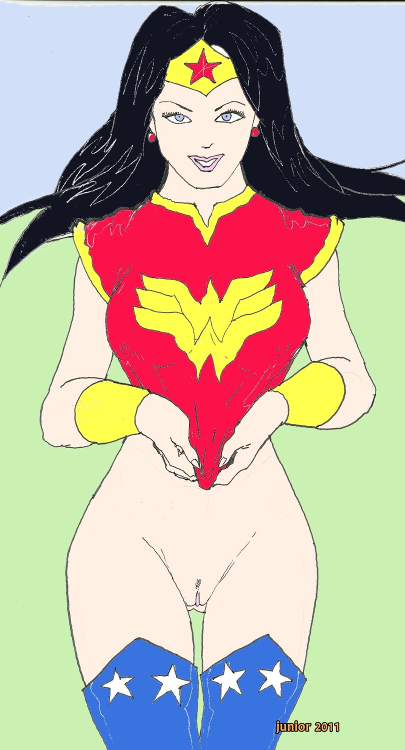 black_hair bottomless clothing dc dc_comics female female_only front_view human pale_skin pussy rule34 solo standing tagme wonder_woman wonder_woman_(series)