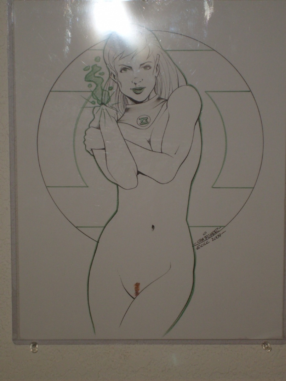 1girls 2009 alien alien_girl arisia_rrab artist_name bottomless breasts cleavage collar covered_nipples covering_breasts dated dc dc_comics female female_focus female_only female_pubic_hair g.w._fisher green_lantern green_lantern_(series) green_lantern_corps hair humanoid long_hair looking_at_viewer midriff monochrome navel nude nude_female nudity pointy_ears pubes pubic_hair ring rule34 signature solo solo_focus standing topless
