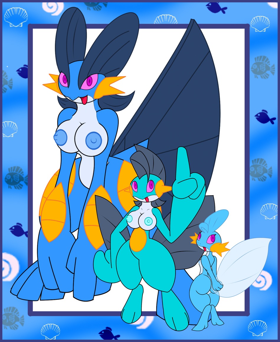 anthro ass breast_expansion breast_growth breast_growth_(enlargement) breasts female fish furry furry_only game_freak gb_of_bs generation_3_pokemon growth large_breasts marshtomp medium_breasts mudkip nintendo nipples pink_sclera pokemon pokemon_(species) pokemon_rse rule34 shells small_breasts smooth_skin swampert transformation