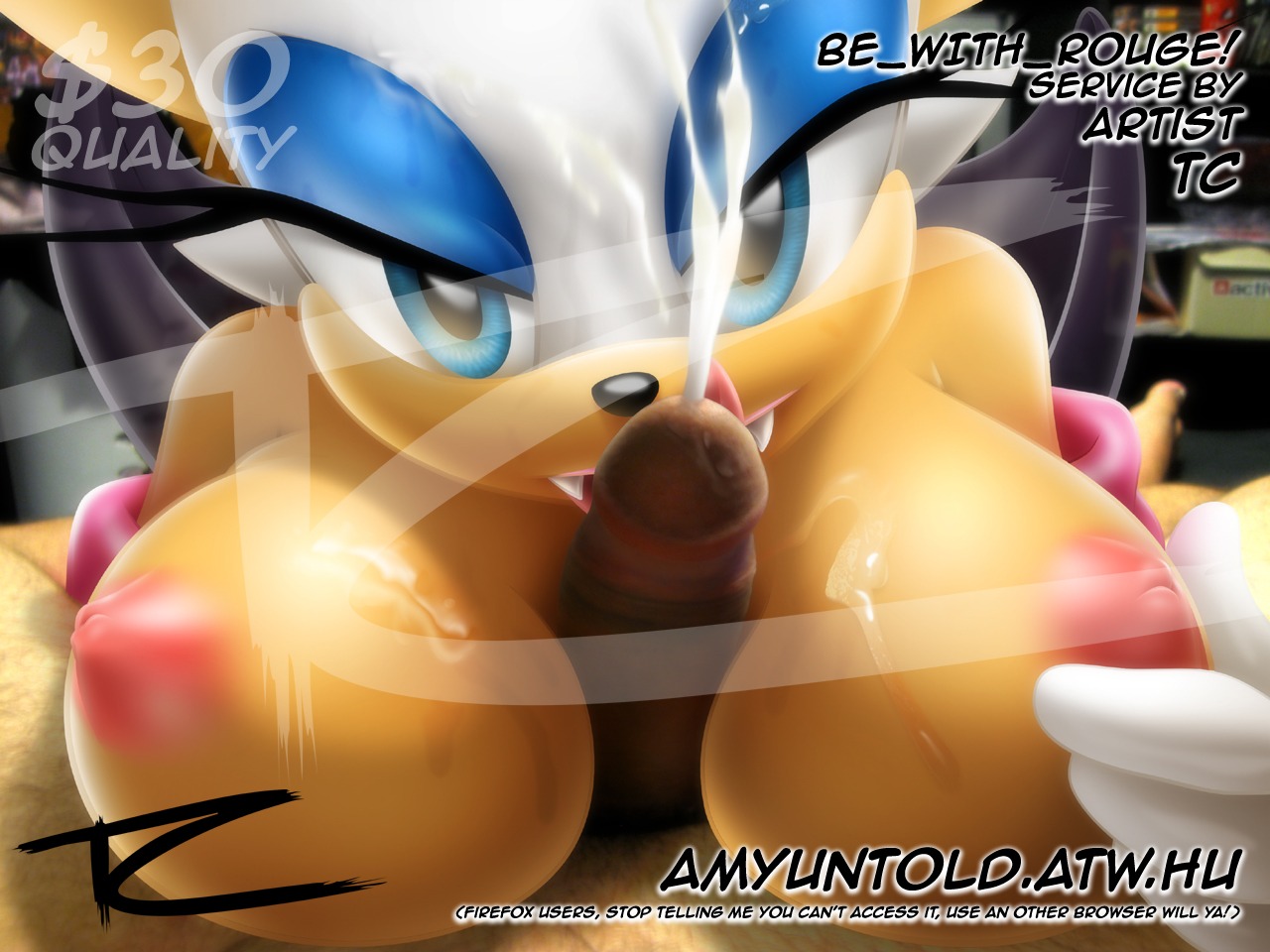 1girls alternate_breast_size anthro artist_request bat big_breasts breasts color cum cum_between_breasts ejaculation ejaculation_between_breasts fangs female fur furry gloves happy happy_paizuri happy_sex human human_on_anthro interspecies large_breasts looking_at_viewer male nude paizuri penis projectile_cum rouge_the_bat rule34 sega smile sonic_(series) sonic_the_hedgehog_(series) source_request straight tagme tan_skin white_fur